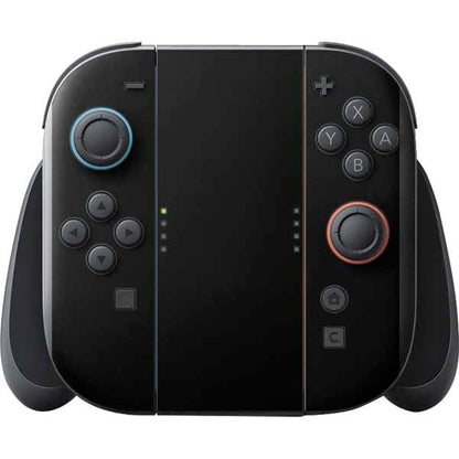 Skinit Decal Skin for Nintendo Switch 2 with Joy-Con, Solid Black | Solid Black design, Nintendo Switch 2 with Joy-Con, 3M vinyl wrap, Scratch-resistant, Residue-free removal - color: Black - SOLIDXBK