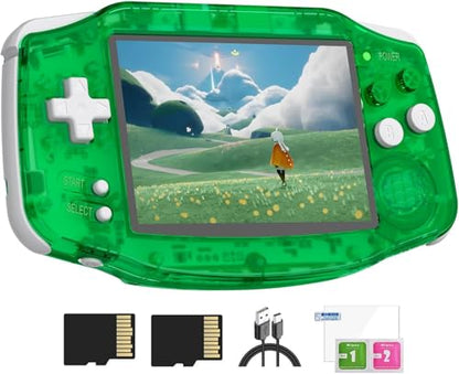 Anbenric RG34XX Retro Handheld Game Console Linux OS 3.4 Inch IPS 720*480 Screen 64G Card 5000+ Classic Games RG34XX H700 64-bit 3500mAh Battery Game Player Compatible with Bluetooth WiFi Green - style: RG34XX-Green