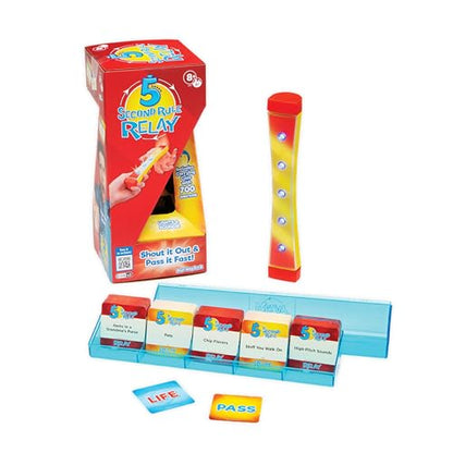 5 Second Rule Relay - Family Party Game - Electronic Relay Baton - Shout It Out & Pass It Fast! - for 2 or More Players, for Kids Ages 8 and Up - style: Relay