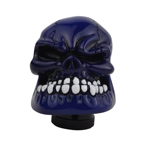 Blue Skull Manual Automatic Gear Shift Knobs - color: Blue2