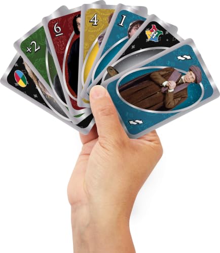 Mattel Games UNO Harry Potter Card Game with Storage Tin, Ages 7+ - style: UNO Harry Potter Tin