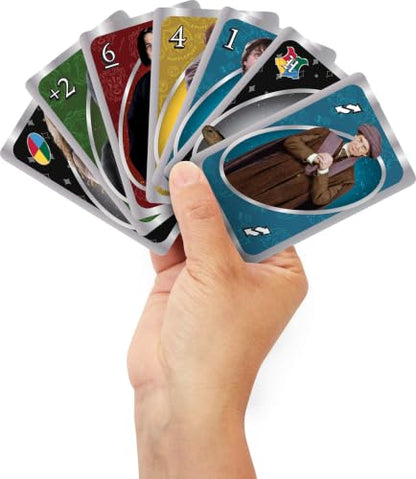 Mattel Games UNO Harry Potter Card Game with Storage Tin, Ages 7+ - style: UNO Harry Potter Tin