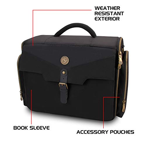 ENHANCE Portable Miniature Figure Storage & Carrying Case - 4 Foam Layers fits 108 Infantry Minis & Pick & Pluck for Large Figures - Book Sleeve & 2 Accessory Pockets for Measuring Tape, Dice & More - size: Large (108 Slots), style: Standard Base Minis