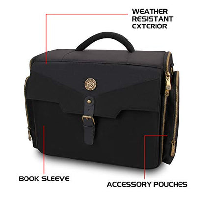 ENHANCE Portable Miniature Figure Storage & Carrying Case - 4 Foam Layers fits 108 Infantry Minis & Pick & Pluck for Large Figures - Book Sleeve & 2 Accessory Pockets for Measuring Tape, Dice & More - size: Large (108 Slots), style: Standard Base Minis