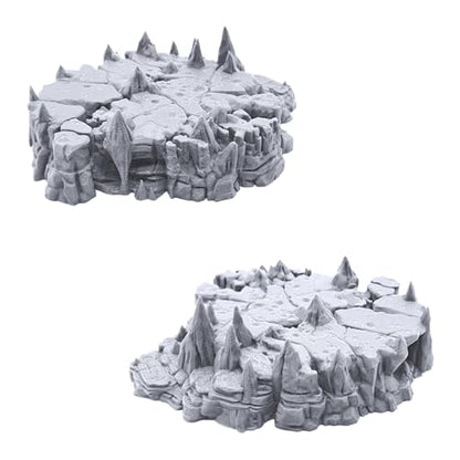 EnderToys Raised Caverns - DND Terrain Scenery for Tabletop 28mm Miniatures Wargame