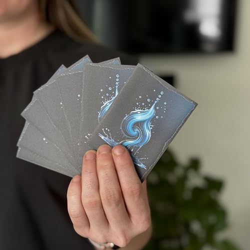 100 Ct. TCG Art Card Sleeves with Matte Textured Back. Blue Black design perfect for dimir or control decks - Compatible with Magic The Gathering and Other TCGs & LCGs (Deadly Control) Foxtrot Designs - color: Deadly Control