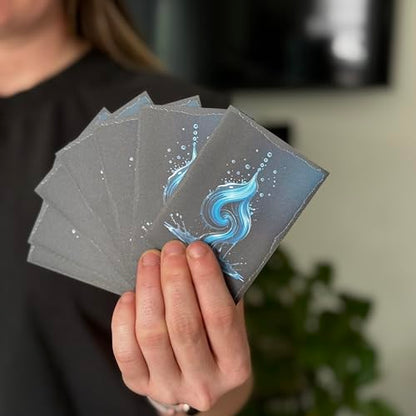 100 Ct. TCG Art Card Sleeves with Matte Textured Back. Blue Black design perfect for dimir or control decks - Compatible with Magic The Gathering and Other TCGs & LCGs (Deadly Control) Foxtrot Designs - color: Deadly Control