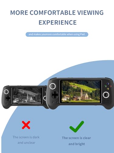 [2 Park] Screen Protector for RG556 5.48 Inch Handheld Game Consoles Tempered Glass Film, Screen Protector for AntiBoring Games RG556 Handheld Gaming Anti-Scratch & Sensitive & 9H Hardness