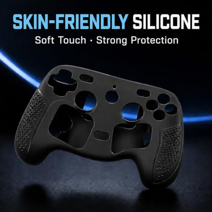 Protective Skin for 2026 Steam Controller 2, Soft Silicone Cover Case, Anti-Slip Shockproof Black Shell for Full Protection, Steam Controller Accessories