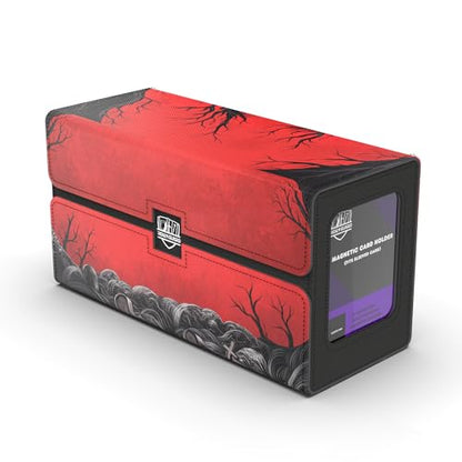 200+ Card Custom Art TCG/MTG Dual Commander Deck Box with Storage (Necromancer)