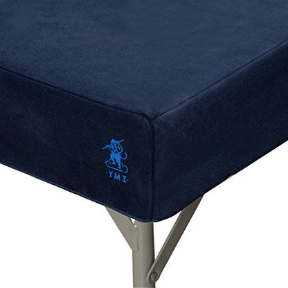 Yellow Mountain Imports Table Cover for Poker, Cards, Mahjong, Board Games, and Tile Games, Professional Grade - color: Blue