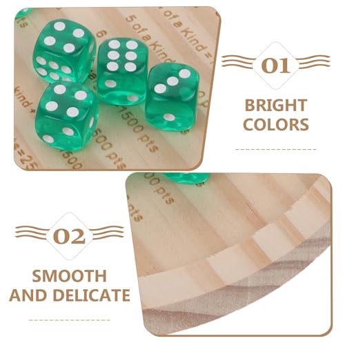 BESPORTBLE Wooden Dice Tray Compact Dice Storage Case for Family Board Games Party Dice Roleplaying Game Accessory Portable Solid Wood Essential