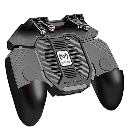 DELAM Mobile Game Controller for iPhone & Android, Pubg Mobile Controller with Cooling Fan, Phone Triggers for Gaming, Gaming Grip Joystick Gamepad Shoot Aim Keys for 4.7-6.5" Phone - color: PUBG Controller with Cooling Fan