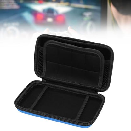 Carrying Case for NintendoNew New 2DS XL, 2DS LL, New 3DS, 3DS Console, Hard Protective Shell Travel Case Pouch with 8 Game Cartridges Slot, Water Proof PU & Hard EVA, Console - color: Blue