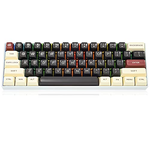 Rome ASA Custom keycaps ，150 Keys Double-Shot Key Cap Set for Cherry/Gateron MX switches 60 Percent / 64/61 Gaming Mechanical Keyboard - color: Rome black
