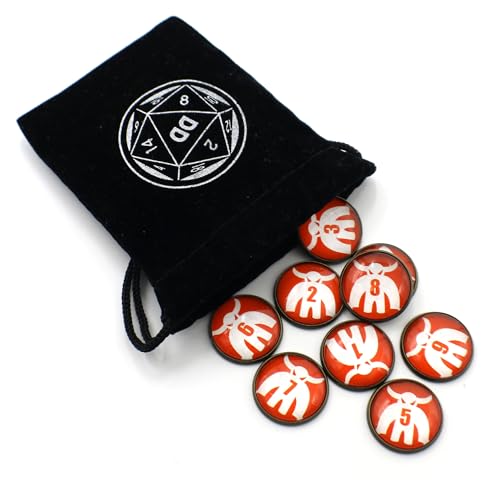 D&D Numbered Monster Token Markers for Dungeons and Dragons (Brute) - style: Brute