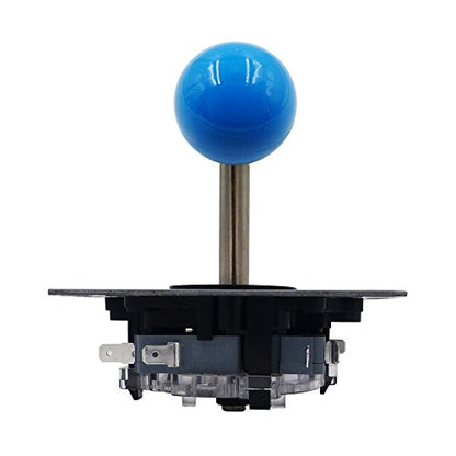 SJJX 2 Players DIY Arcade Game Button and Joysticks Controller Kits for Raspberry Pi and Windows,5 Pin Joysticks,Blue and Red Each with 10 Buttons - color: Red Blue