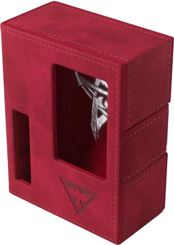 Gamegenic Arkham Horror Investigator Deck Tome - Premium Deck Box for Arkham Horror: The Card Game, Holds a Full Investigator Deck, Survivor - Red Color, Made - color: Red