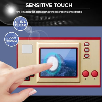 Orzero (4 Pack) Tempered Glass Screen Protector Compatible for GAME & Watch The Legend of Zelda/Super Mario Bros, Protector De Pantalla 9 Hardness High Definition Anti-Scratch Bubble Free - size: GAME & Watch The Legend of Zelda/Super Mario Bros