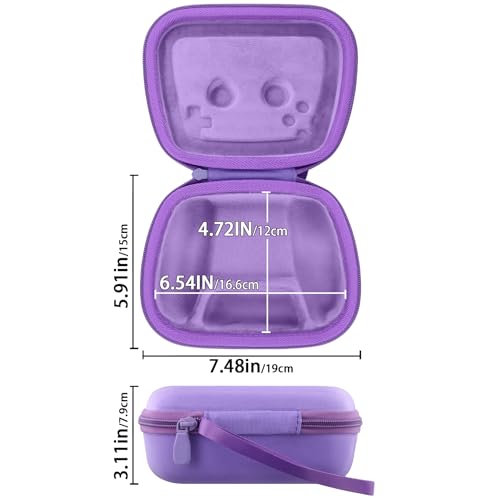Baval Hard Case for Playstation 5 PS5 DualSense Wireless Controller | Protective Storage Box, Specifically Design for PS 5 Controller, Soft Velvet Lining, Customized Slots, Snug Fit, Purple Case - color: Purple Hard Case