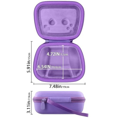 Baval Hard Case for Playstation 5 PS5 DualSense Wireless Controller | Protective Storage Box, Specifically Design for PS 5 Controller, Soft Velvet Lining, Customized Slots, Snug Fit, Purple Case - color: Purple Hard Case