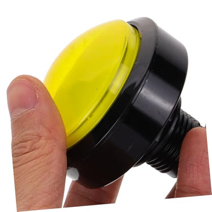 HEALLILY LED Illuminated Game Push Button Switch for Arcade Machines Round Replacement Button Micro Switch Easy to Install Compatible Game Consoles