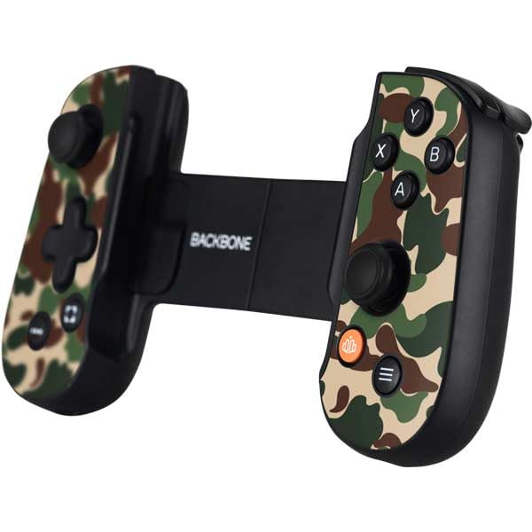 Skinit Decal Gaming Skin Compatible with Backbone One for iPhone Game Controller - Street Camo Design - color: Green - CAMBPE01
