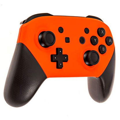 Custom Soft Touch Wireless Pro Controller for Nintendo Switch - Soft Touch Feel, Added Grip, Neon Orange Color - Compatible with Nintendo Switch, Switch 2, Switch Lite
