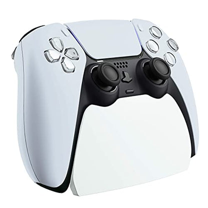 playvital White Controller Display Stand for ps5, Gamepad Accessories Desk Holder for ps5 Controller with Rubber Pads - color: White