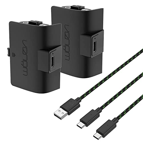 Venom Xbox Controller Rechargeable Battery Twin Pack - Black (Xbox Series X, Xbox Series S) - color: Black