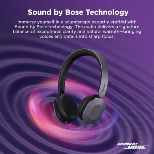 Lenovo ThinkPad Dual Mode Wireless ANC Foldable Headset 8550 (Aura Edition) – Sound by Bose, AI Noise Cancelling Mic, Microsoft Teams Certified, Bluetooth 5.3 - color: Thunder Grey, size: 2.20