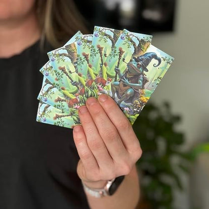 Foxtrot Designs TCG Art Card Sleeves. Frog Wizard Design - 100 Count Card Protectors with Matte Textured Back - Compatible with Magic The Gathering and Other TCGs & LCGs (Elder Croaks) - color: Elder Croaks