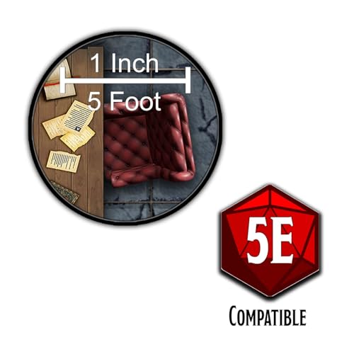 Loke Big Book of Battle Mats Cells & Shrines - Lay Flat Wipe Clean Fantasy RPG Maps with Tokens & 5E Content for Tabletop Adventures