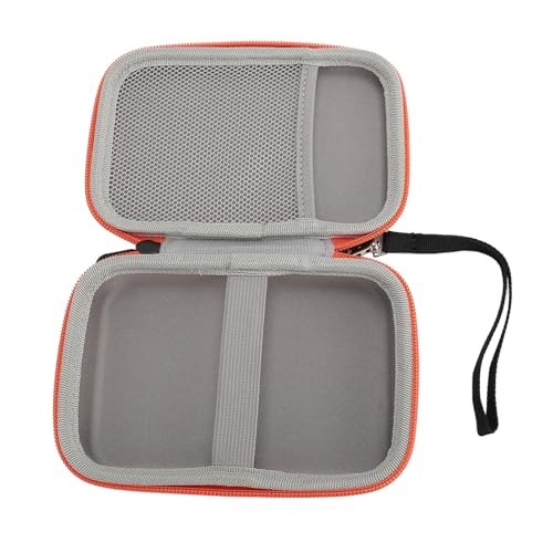 Handheld Game Console Case, Shockproof EVA Travel Storage Bag with Mesh Pocket for R36S R40S PRO RG35XXSP RG353V RG35XX, Portable Gaming Player Case for Outdoor Camping Hiking