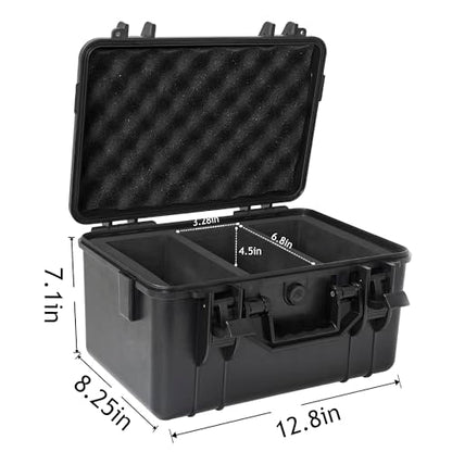 Graded Card Case, Waterproof Trading Card Storage Box for Card Slab | Graded Card Carrying Case Storage Box for 72+ PSA, CSG, BGS, SGC Sports Trading Cards with 7 EVA Foam - size: L (holds 72+ Graded Cards-waterproof)