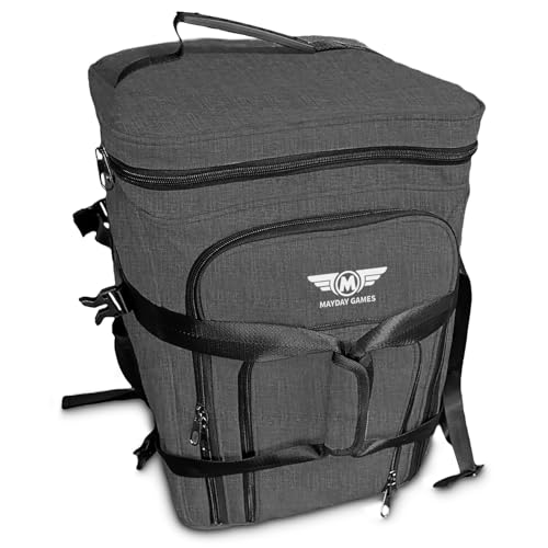 Ultimate Board Game Travel Bag – Durable Storage Case for Up to 10 Games, Water-Resistant, Adjustable Strap & Handles – Perfect for Game Nights, Conventions & Tournaments (Parent) (Charcoal Grey) - color: Charcoal Grey