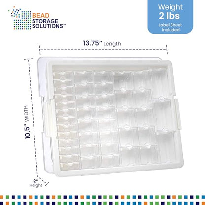 Bead Storage Solutions 45 Piece Assorted Craft Supplies Organizer and Elizabeth Ward 82 Piece Tiny Craft Supplies Organizer, Clear - style: 45-Piece, 82-Piece