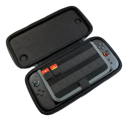 Turtle Beach PlayTrek Hard Shell Slim Case Nintendo Switch 2, Lite, OLED | Nintendo Switch 2 Licensed, Carrying Case, 12 Game Card Holder, Cover, Portable Travel Storage, Protection, Charcoal Black - style: Slim