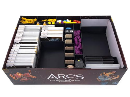 Board Game Insert for Arcs (excl. Card-Tray) - color: Bright Brown, size: Don´t Replace Map Trays
