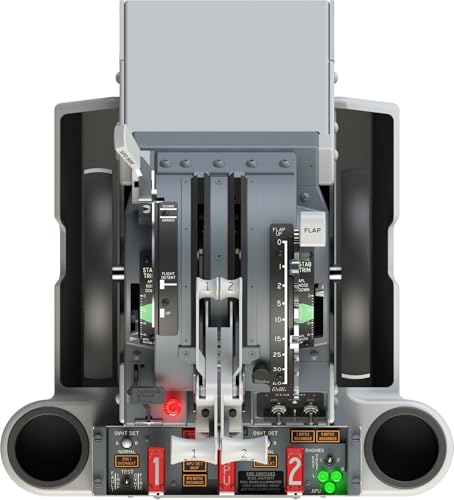 SYDYSOSO Cockpit Simulator 737 Throttle Quadrant – Custom NG or MAX Configuration – Motorized Professional Flight Simulator Hardware, Aircraft-Grade Metal Construction