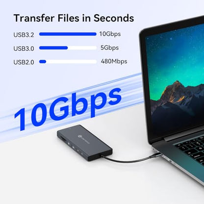USB C Laptop Docking Station 3 Monitors with DisplayPort 4K@120Hz HDMI 4K@60Hz USBC 4K@60Hz, 12 in 1 Thunderbolt Hub with USB A 3.0, USB C 3.2, Ethernet, SD, TF, PD 100W - size: DP+USBC+HDMI