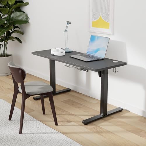 SIAGO Electric Standing Desk Adjustable - 48 x 24 Inch Sit Stand up Desk with Cable Management - 3 Memory Preset Adjustable Height Table | Smooth Height Adjustment, 200lbs Stability, 3 Memory Presets, Cable Management, Pre-Labeled Easy Assembly - color: B