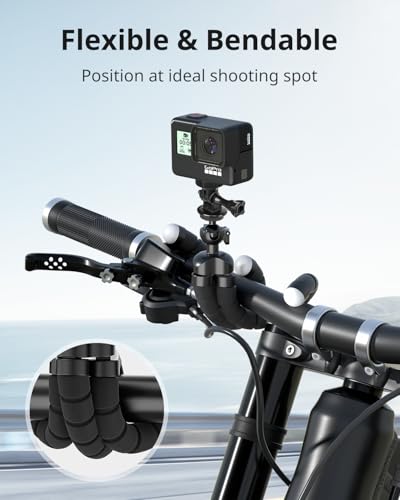 UBeesize Flexible Mini Phone Tripod, Portable and Adjustable Camera Stand Holder with Wireless Remote and Universal Clip, Compatible with Cellphones, Sports Cameras - style: Tripod pro