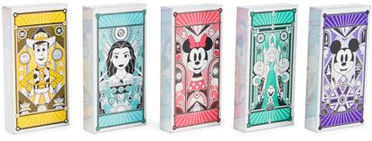 Spin Master Games Disney 100 H5 Domino Creations Classic Game | Design, Build, & Topple, Develops Motor Skills, Create Disney-Inspired Art, Includes 200 Dominoes, 1+ Players, Ages 5+ - style: Disney Dominoes Set