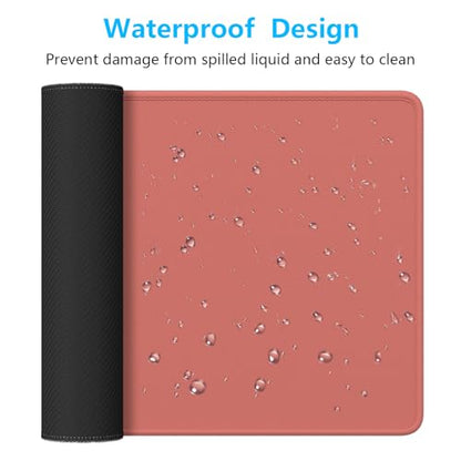 Dapesuom Large Mouse Pad, Extended Gaming Mouse Mat with Stitched Edges, Full Size Desk Mats with Non-Slip Base, Computer Big Desktop Keyboard Pad for Laptop, Office, 23.6 x 11.8 in, Indian Red - color: Indian Red, size: 23.6L x 11.8W inches