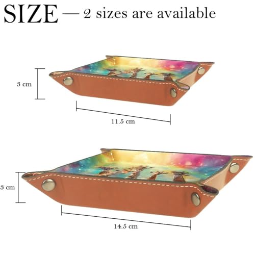 Giraffes Rainbows Dice Tray Dice Rolling Tray Folding Dice Holder for Dice Games, Like RPG, DND and Other Table Games - color: Multi 14