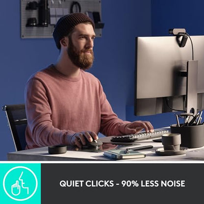 Logitech MX Master 3S Wireless Mouse Standard Edition Logi Bolt - Graphite | Logi Bolt USB Receiver, Ultra-Fast Scrolling, Ergo, Track on Glass, Quiet Clicks, USB-C, Bluetooth, Windows, Linux, Chrome