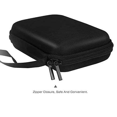 MoKo 5-Inch GPS Carrying Case for Garmin, TomTom & Magellan, Black | Hard Shell Protection, Shock-absorbing Oxford Fabric, Soft Velvet Lining, Mesh Pocket for Accessories - size: 5 Inch