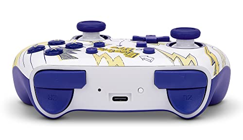 PowerA Nano Enhanced Wireless Controller for Nintendo Switch - Pokémon: Pikachu School Days, mini, portable, gamepad, motion controls, bluetooth - color: Pikachu School Days