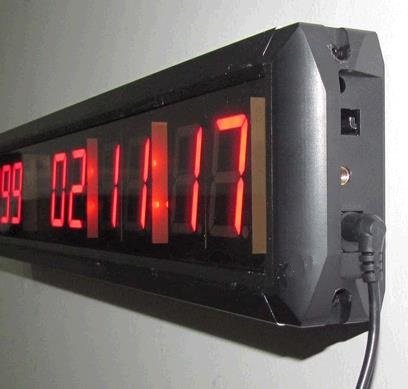 Large Red Color LED Digital Wall Day Countdown Clock 1.8" Hih Chatracter for Indoor